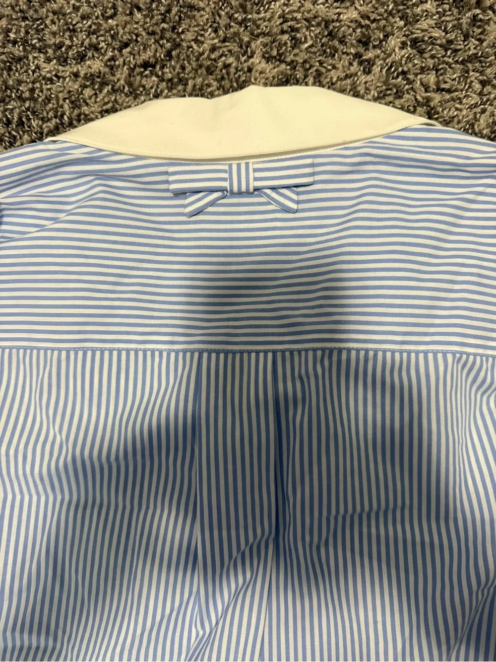 Kate Spade New York Striped Blue White Button Down
